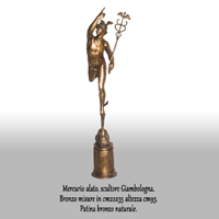 Mercurio alato bronzo (cod.0018DG)